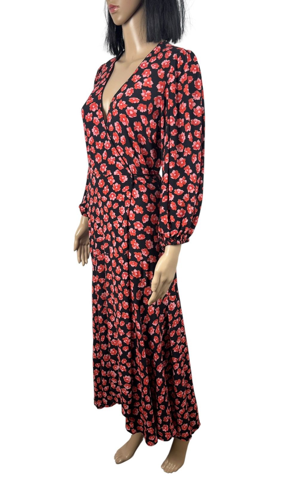 Ganni Ganni Maxi Long Wrap Dress Printed Flowers Viscose size 36 Size XS / US 0-2 / IT 36-38 - 4 Thumbnail