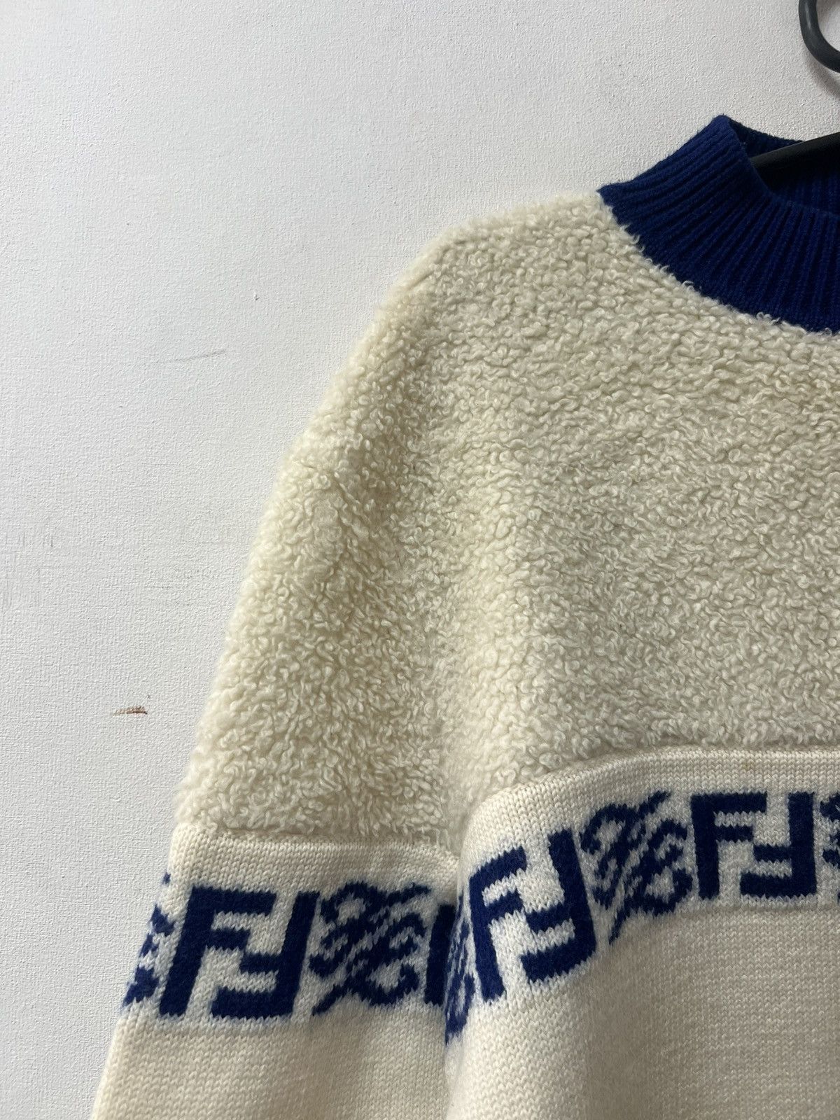Fendi Fendi Sweater Teddy Wool Mens Size 50 M Luxury Monogram Size US M / EU 48-50 / 2 - 5 Thumbnail