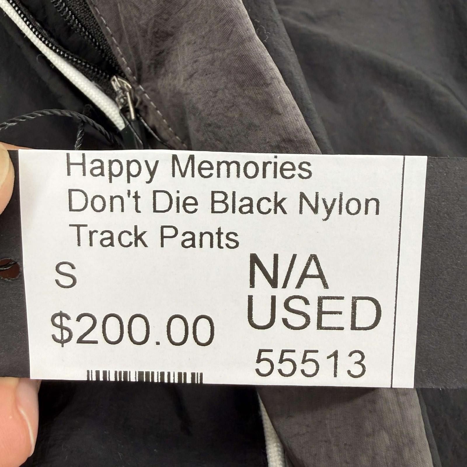 Other Happy Memories Don't Die Black Nylon Track Pants Size US 30 / EU 46 - 9 Thumbnail