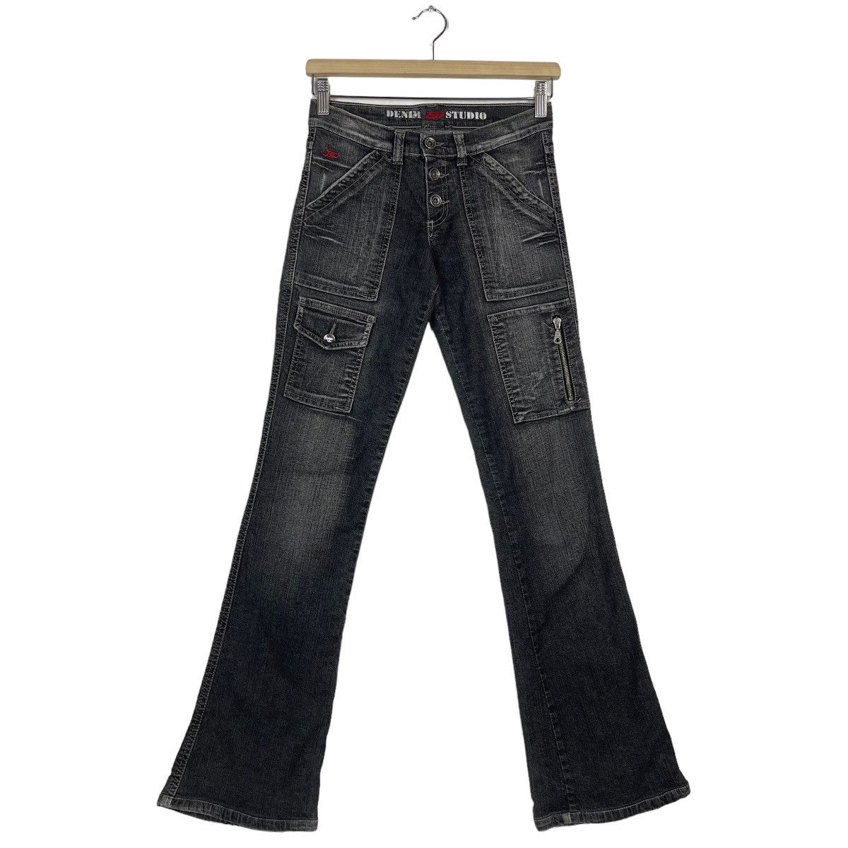 GOSTAR DE FUGA Denim Studio Bootcut Multipocket Flare Jeans Size US 27 - 2 Thumbnail