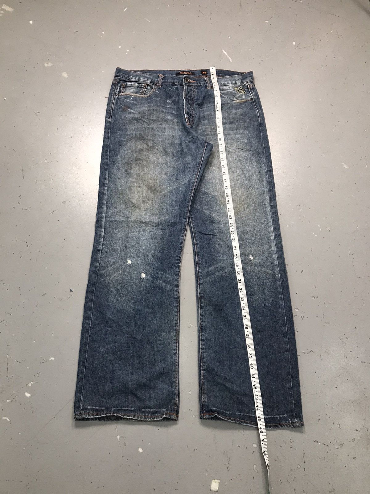 Ed Hardy Vintage Ed hardy “death before dishonor” embroidered denim Size US 38 / EU 54 - 5 Thumbnail