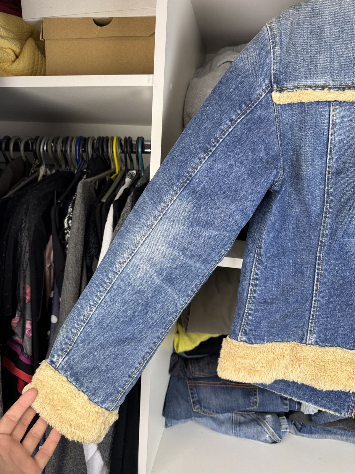 Levi's Vintage Levi's Sherpa Denim Jacket Zip Girls S Fits Women XS Size XS / US 0-2 / IT 36-38 - 17 Thumbnail