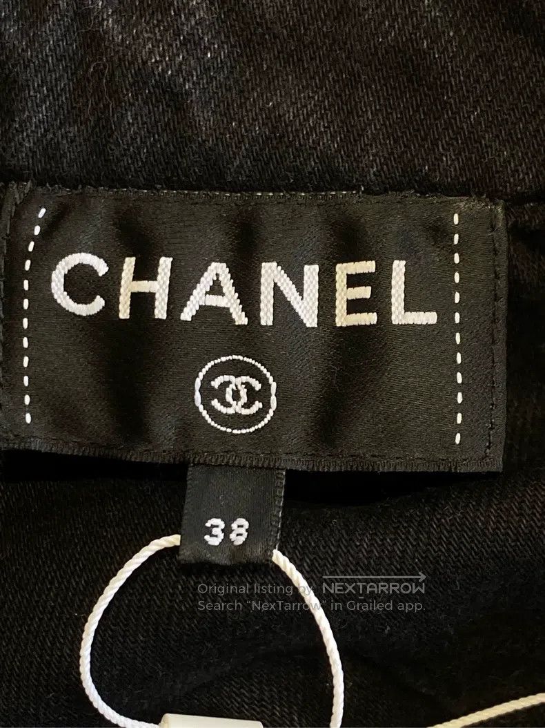 Chanel Chanel 24a black and gray ruffled denim vest Size XS / US 0-2 / IT 36-38 - 4 Thumbnail