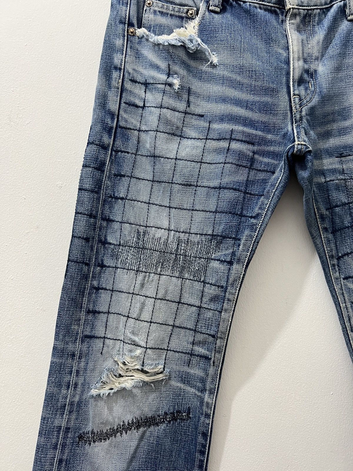 Neighborhood Neighborhood - Lot 08EX Grid Narrow Savage Denim Jeans Size US 34 / EU 50 - 4 Thumbnail