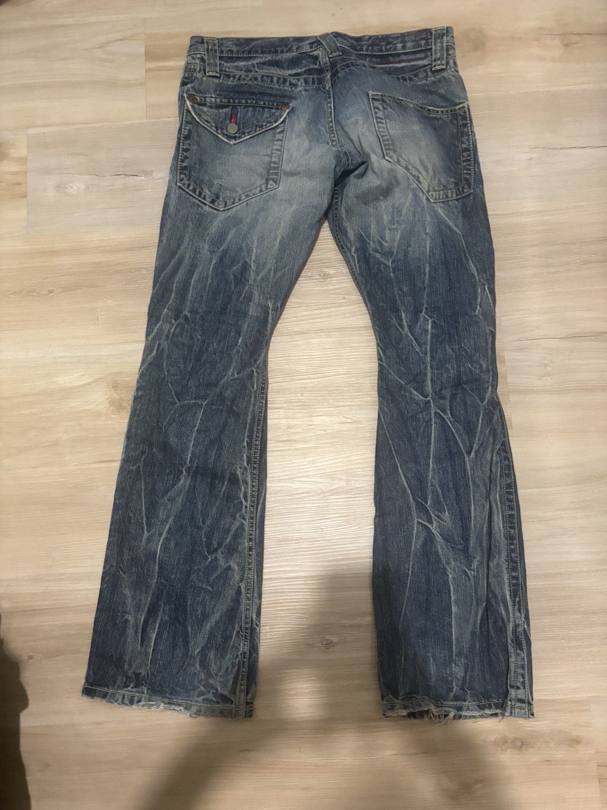 Other Distressed flared denim Size 29" - 2 Thumbnail