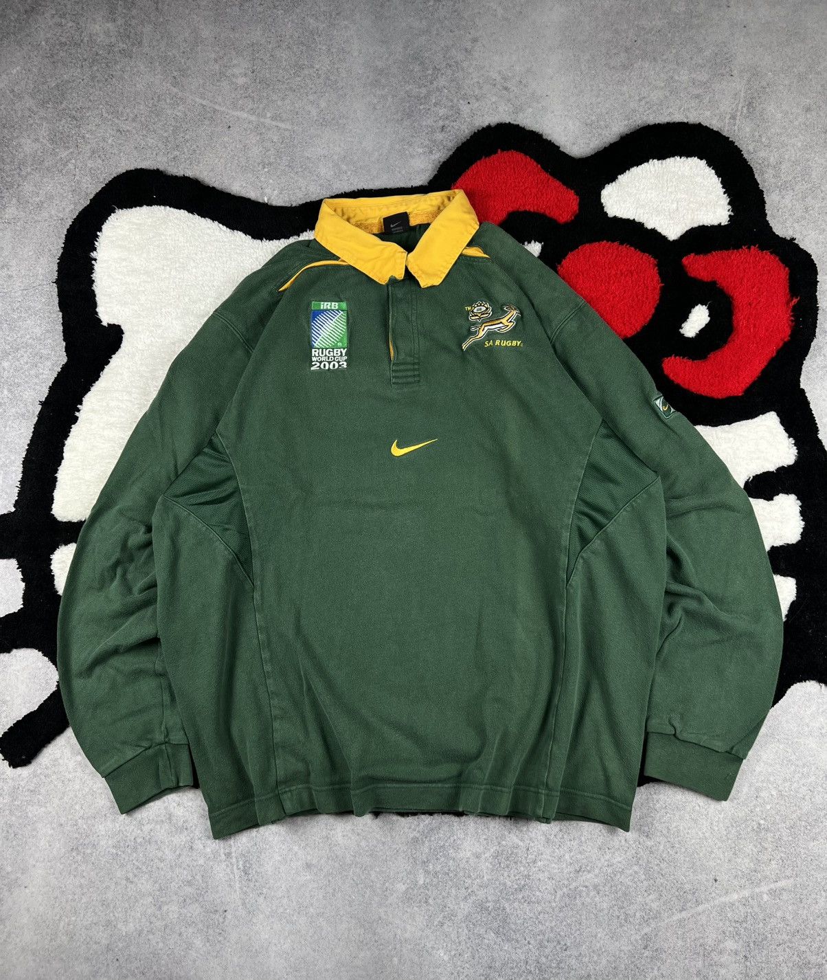 Nike Vintage Nike 2003 South Africa Rugby World Cup Long Sleeve Size US XXL / EU 58 / 5 - 1 Thumbnail