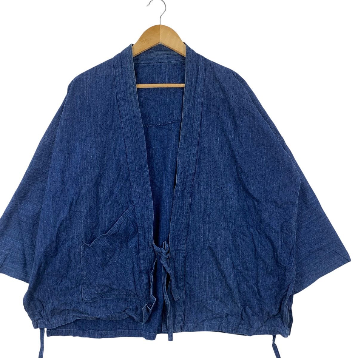 Vintage Vintage 70s KIMONO JAPAN DRAGON Natural Pure Indigo Coat Size US XXL / EU 58 / 5 - 4 Thumbnail