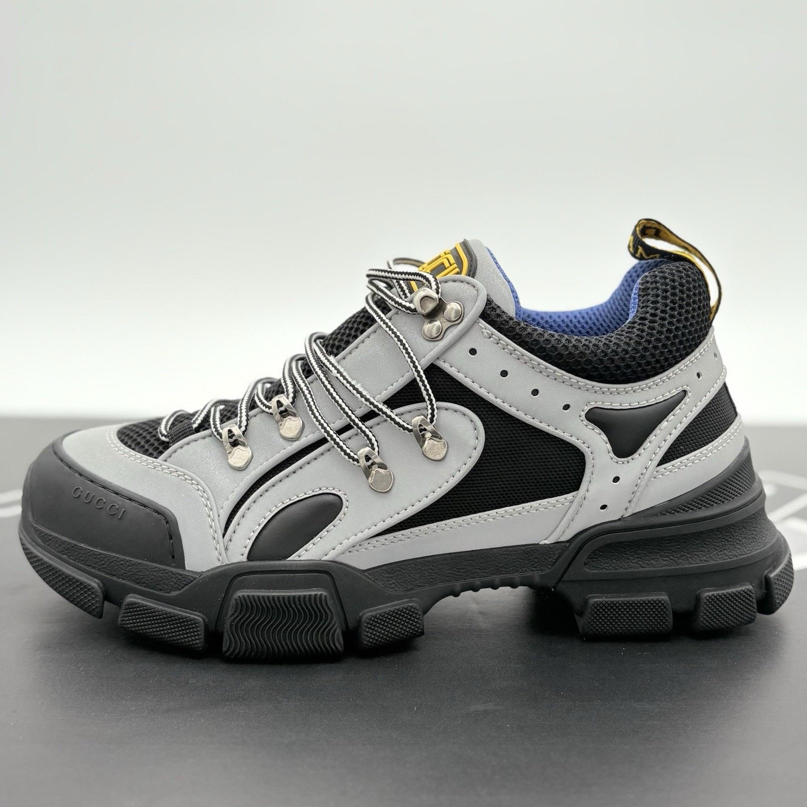 Gucci Gucci Flashtrek SEGA ' Reflective Grey ' | NEW! Size US 8.5 / EU 41-42 - 8 Thumbnail