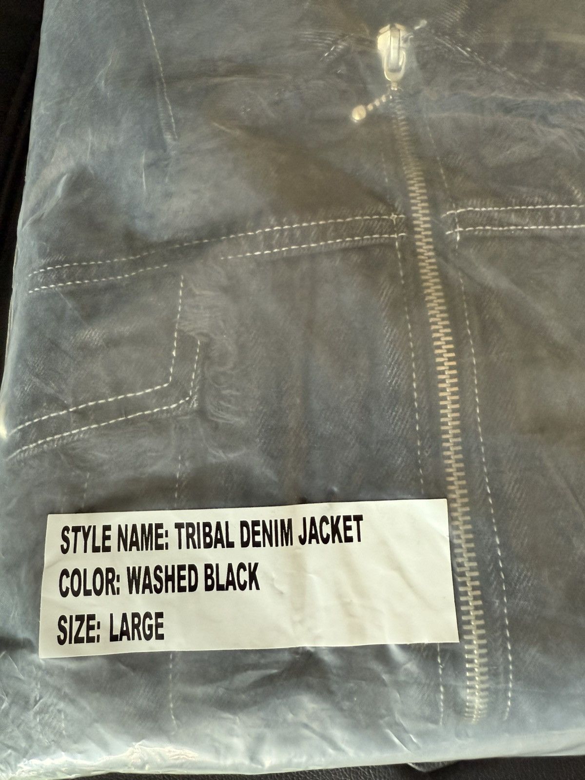 Revenge Revenge Tribal Denim Jacket Washed Black Sz L Size US XL / EU 56 / 4 - 3 Thumbnail
