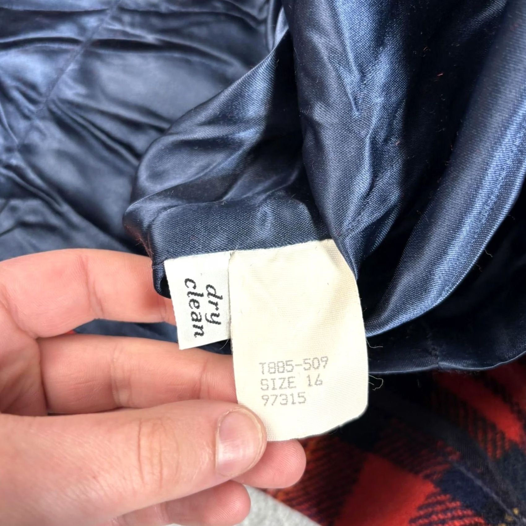Pendleton VINTAGE Pendleton Wool Pea Coat Women 16 Red Plaid Double Breasted Heritage 70s Size XXL / US 16-18 / IT 52-54 - 4 Thumbnail