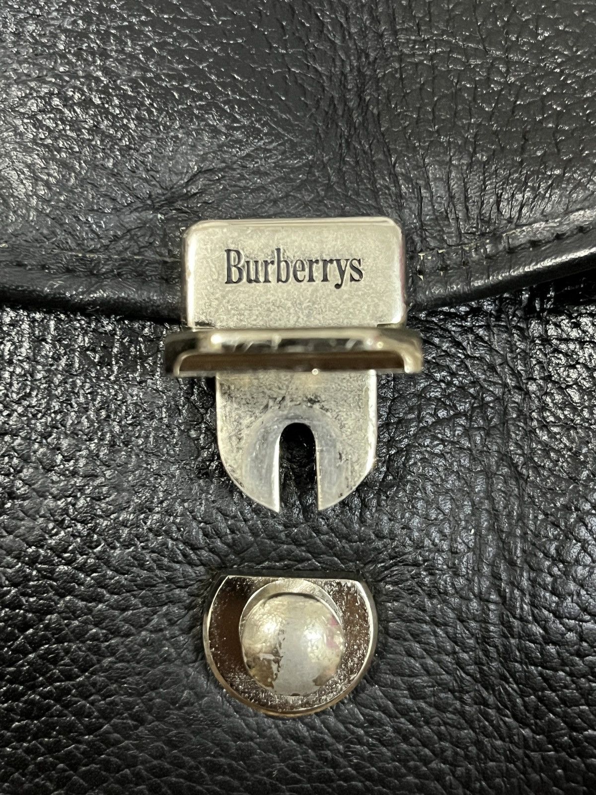Burberry Burberry Leather Satchel Black Size ONE SIZE - 7 Thumbnail