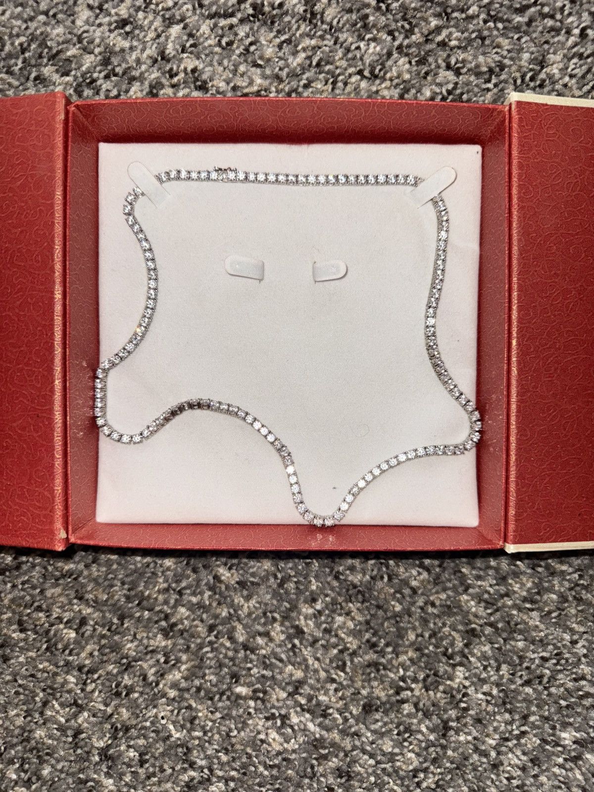 Other Silver Tone Diamond Tennis Chain Size ONE SIZE - 1 Thumbnail