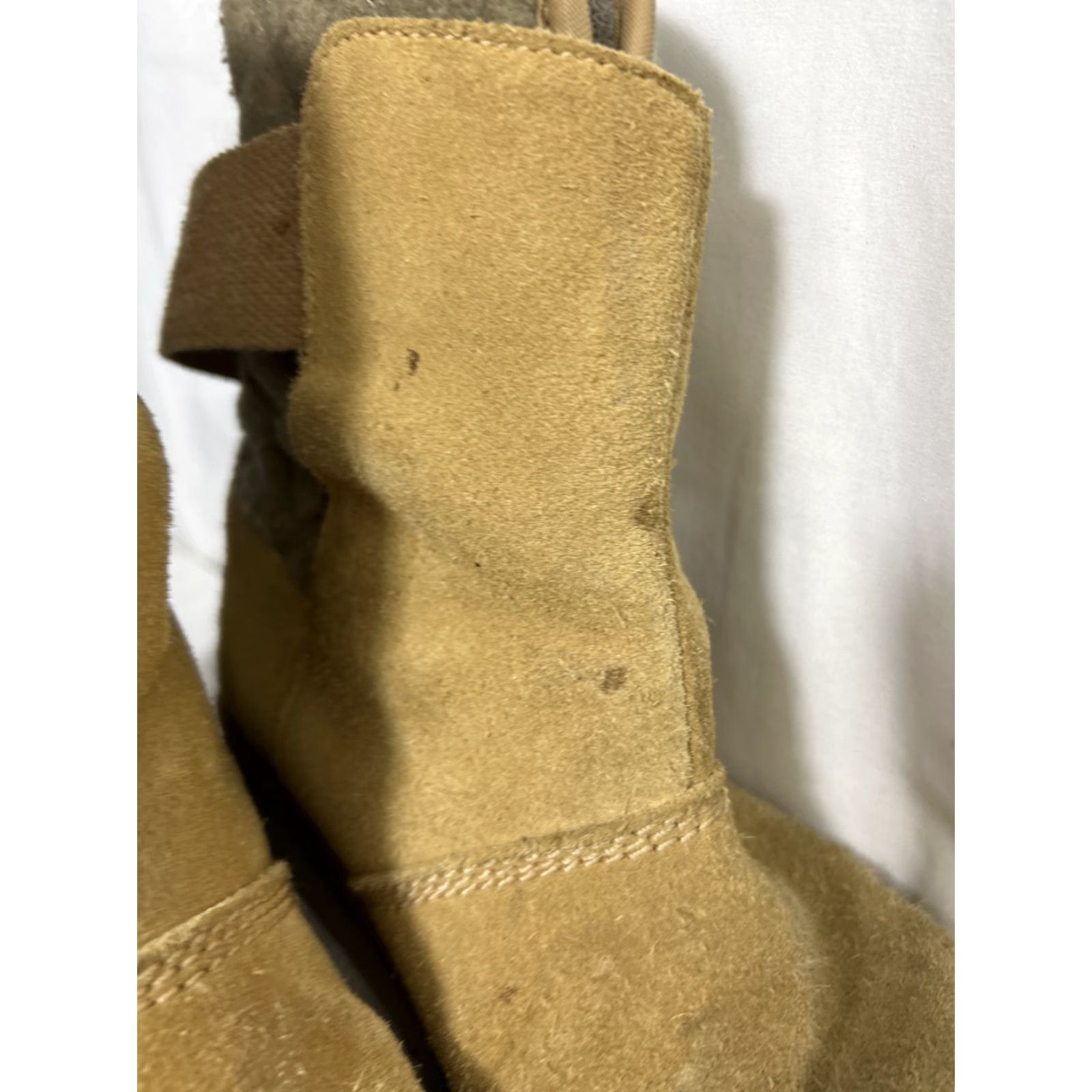 SOREL Sorel The Campus Newbie Brown Curry Suede Slip On Boot Women's Sz 7 Brown Suede Bootie Slip On UKNL2068-373 Size US 7 / IT 37 - 3 Thumbnail