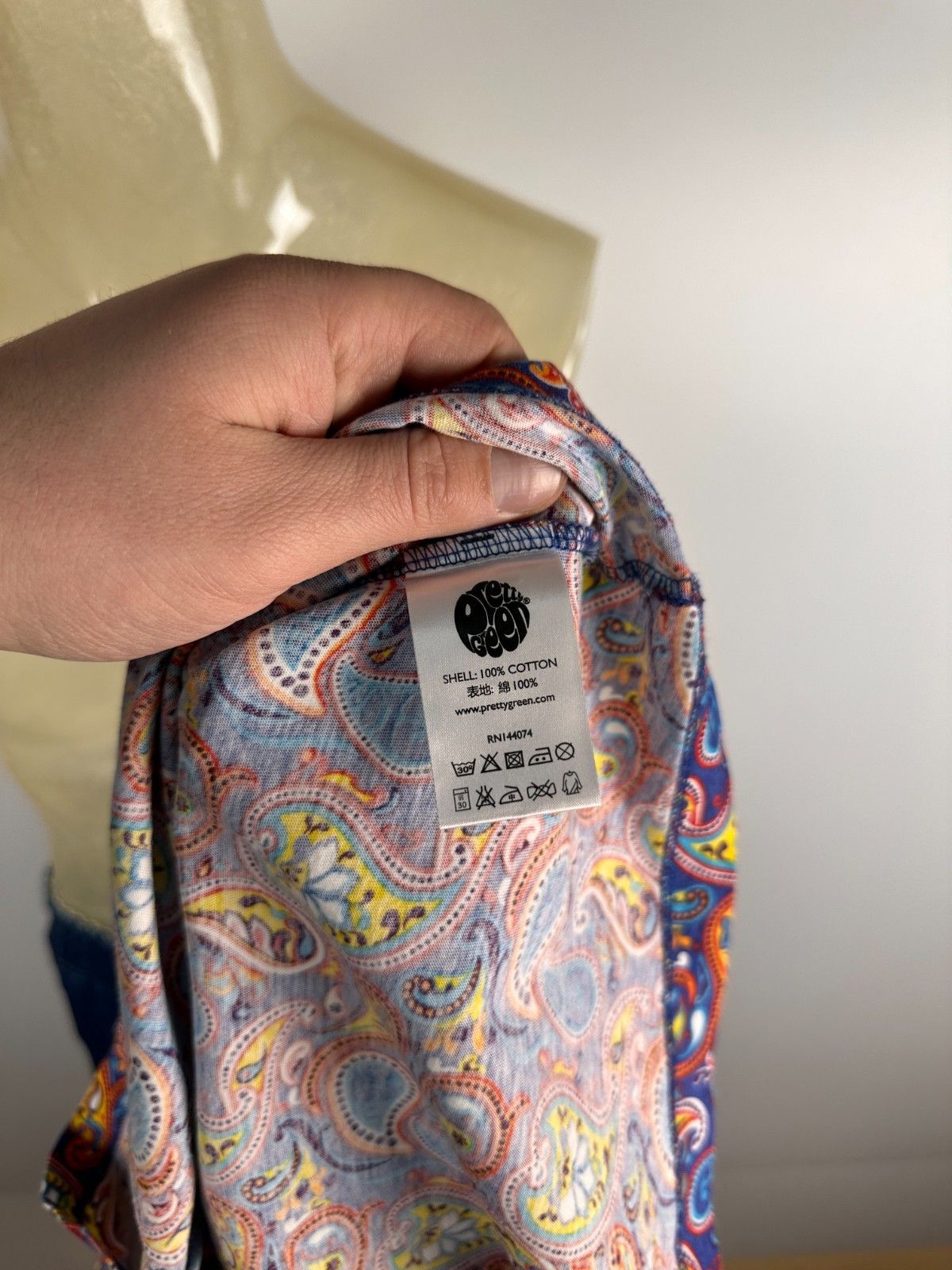 Pretty Green Pretty Green Paisley T Shirt Mens Size L Size US L / EU 52-54 / 3 - 8 Thumbnail