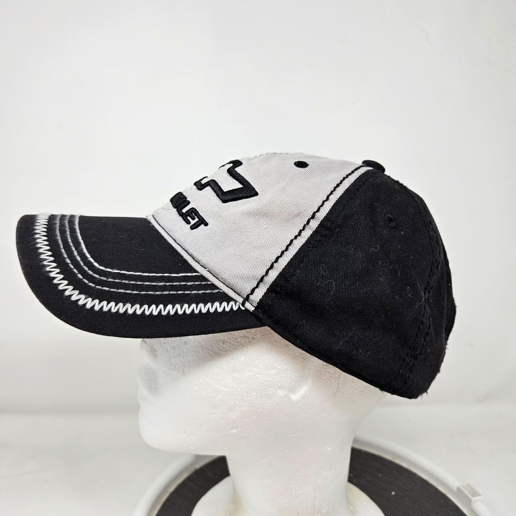Logo 7 Chevrolet Hat Baseball Cap Men Adjustable Black Gray Logo Licensed GM Cars Shirt Size ONE SIZE - 3 Thumbnail