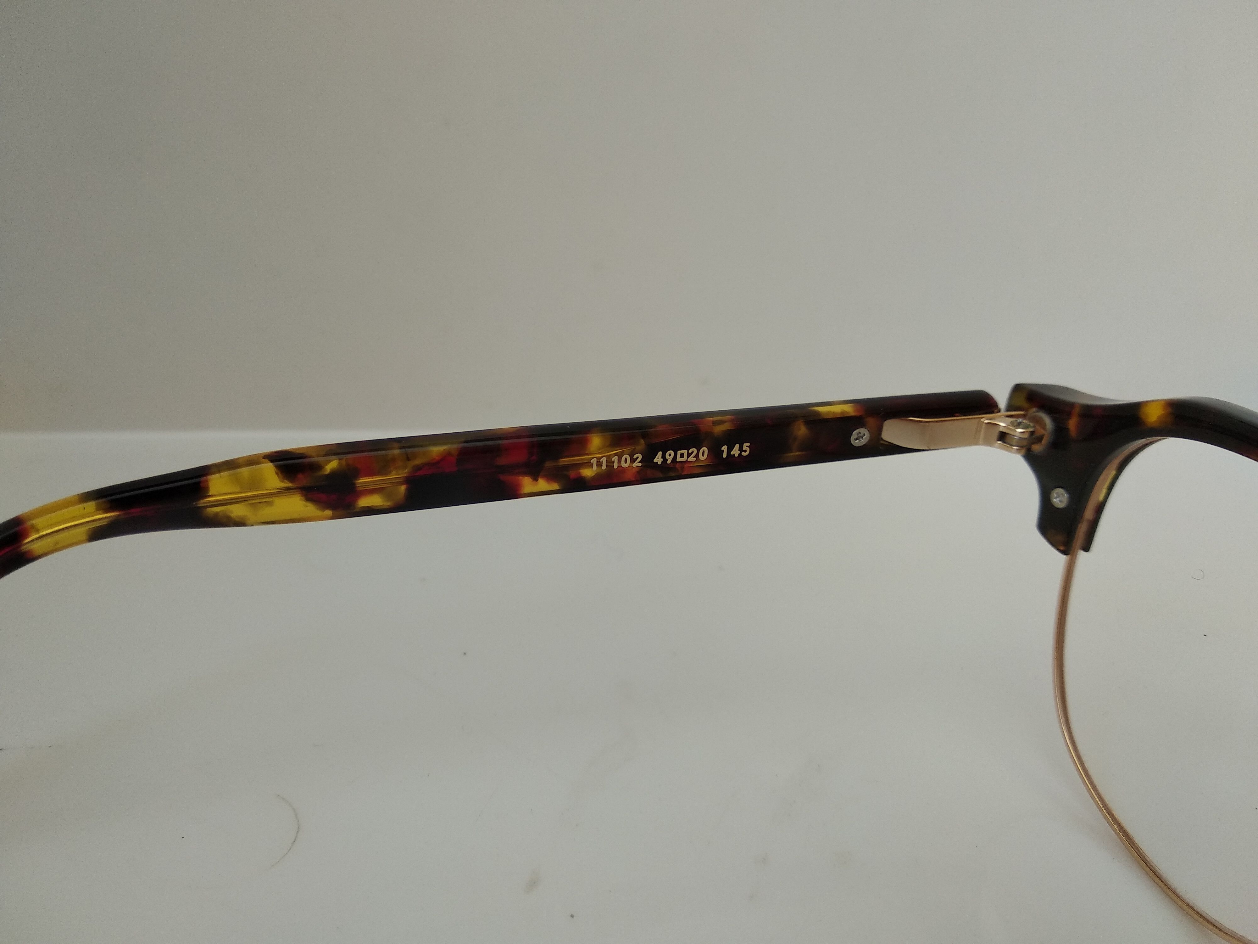 Other Mod Malcolm X Tortoise Gold Eyeglasses Frame Size ONE SIZE - 6 Thumbnail