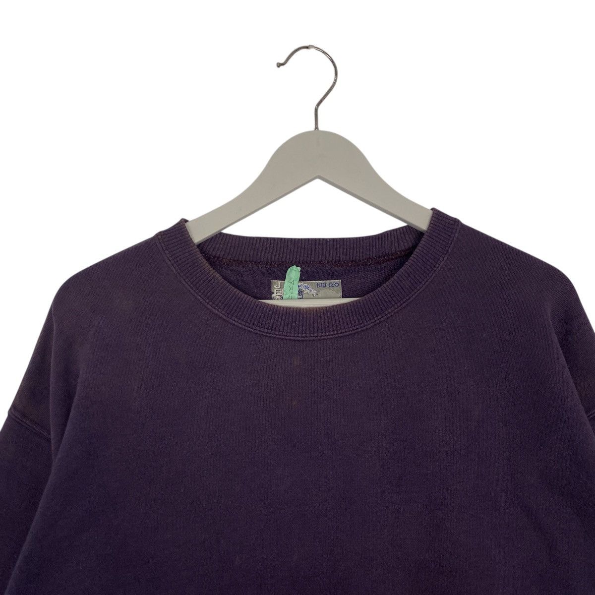 Vintage Vintage 90s Kenzo Embroidered Sweatshirt Crewneck Purple Size US L / EU 52-54 / 3 - 4 Thumbnail
