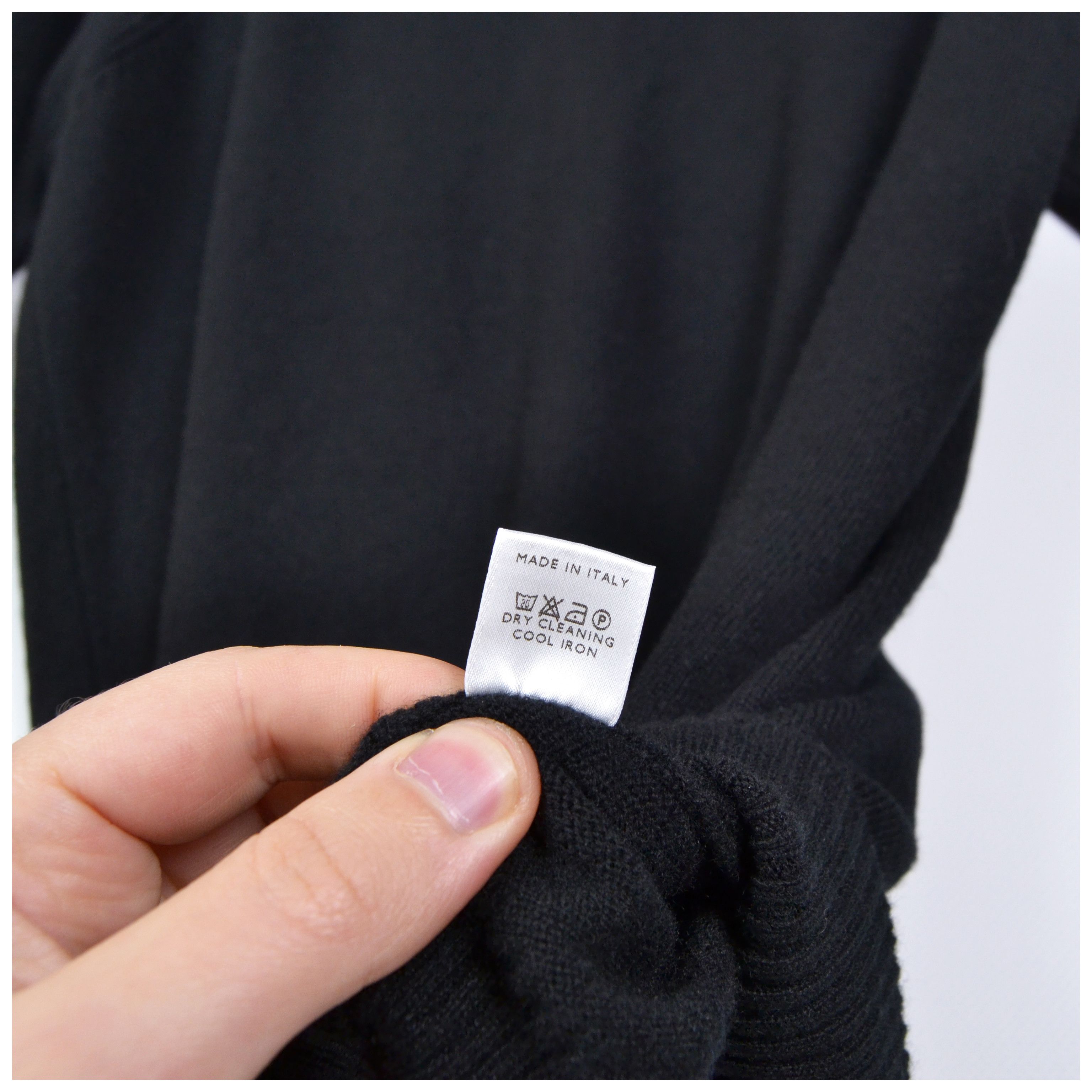 Loro Piana Vintage Loro Piana Black Cashmere Shawl Collar Sweater Size XL / US 12-14 / IT 48-50 - 10 Thumbnail