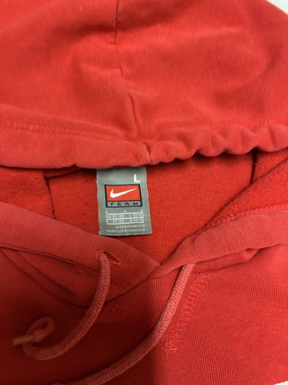 Nike × Vintage Crazy Vintage 90’s Nike Ohio State Centre Swoosh Hoodie L Size US L / EU 52-54 / 3 - 3 Thumbnail