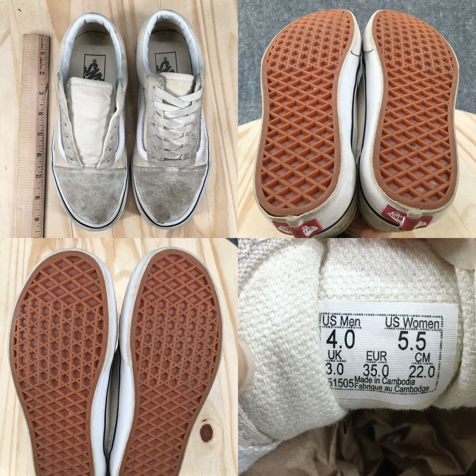 Vans VANS Old Skool Shoes Mens 5.5 Womens 5.5 Low Top Beige Sneakers Nike? Size M / US 6-8 / IT 42-44 - 9 Thumbnail