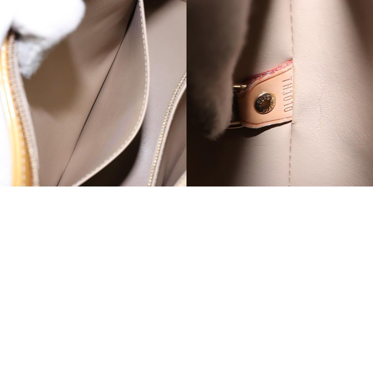 Louis Vuitton LOUIS VUITTON Monogram Vernis Houston Hand Bag Beige M91004 Size ONE SIZE - 13 Thumbnail