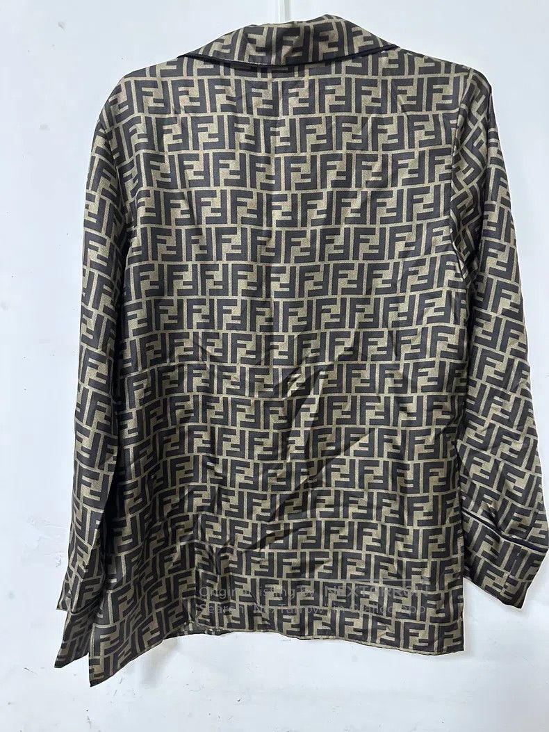 Fendi Fendi Double F Silk Shirt Size XS / US 0-2 / IT 36-38 - 2 Thumbnail