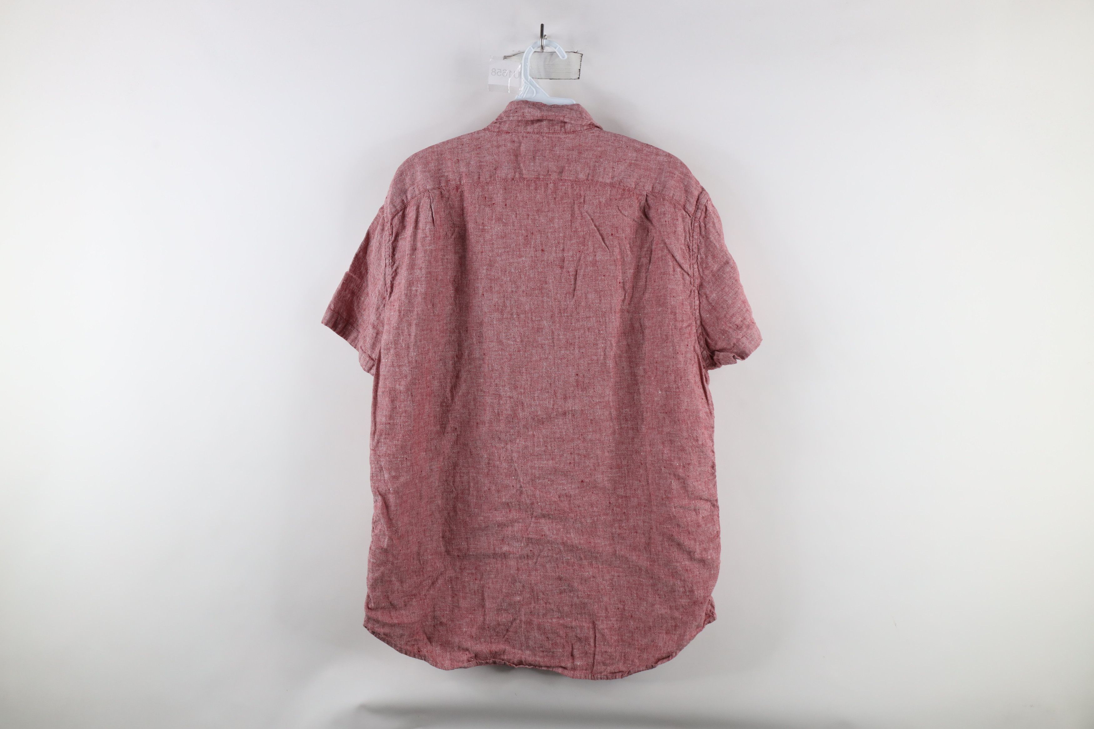 J.Crew × Vintage J Crew Linen Short Sleeve Collared Button Down Shirt Size US L / EU 52-54 / 3 - 7 Thumbnail