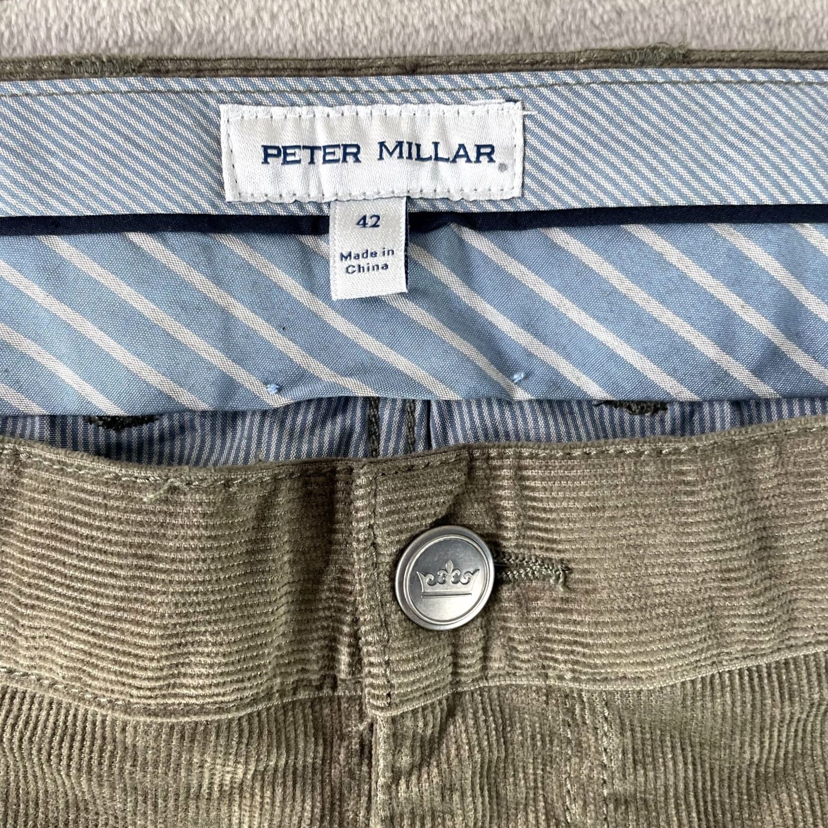 Peter Millar Peter Millar Pants Men 42x35 Juniper Corduroy Five-Pocket NWT Superior Soft Chino Classic Fit Size US 42 / EU 58 - 2 Thumbnail