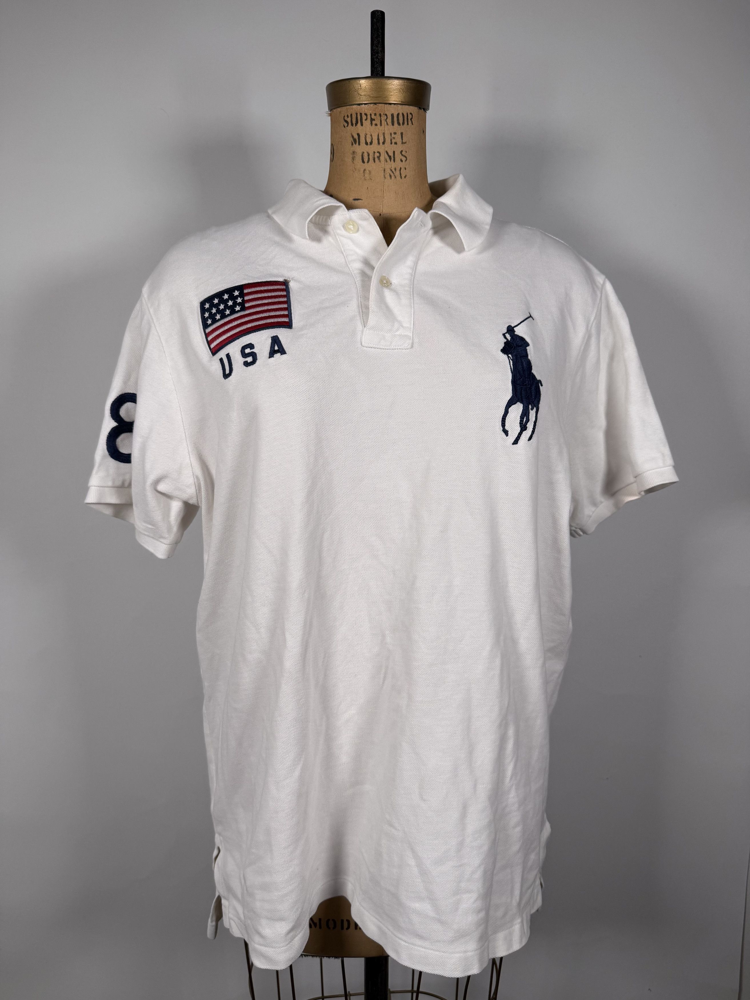 Polo Ralph Lauren Polo Ralph Lauren USA Bejing 2008 Olympics Polo Size US XL / EU 56 / 4 - 1 Thumbnail