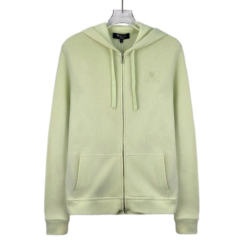 Kenzo KENZO Light green logo embroidered cotton hoodie zippered Size S / US 4 / IT 40 - 1 Thumbnail