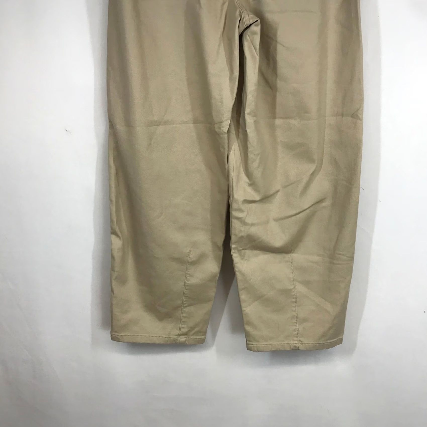 Ann Taylor VINTAGE? No. Ann Taylor Khaki Tan High Rise Wide Leg Crop Pants 10 NEW 37993078 Size 32" / US 10 / IT 46 - 6 Thumbnail
