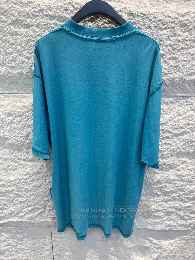 Balenciaga Balenciaga Teal Short Sleeve T-Shirt Size US S / EU 44-46 / 1 - 4 Thumbnail