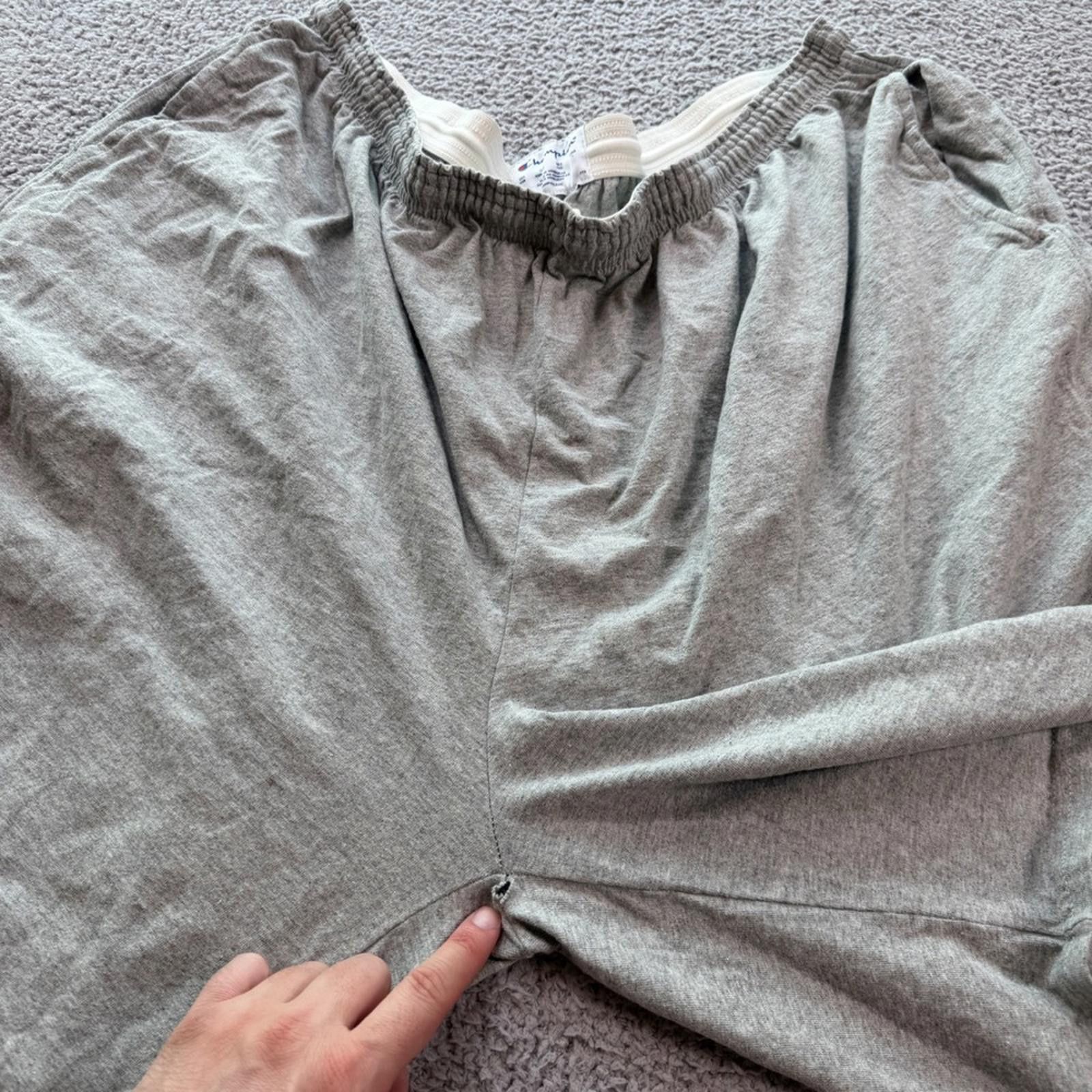 Champion Champion Mens 4XB Heather Gray Jersey Athletic Shorts Size US 44 / EU 60 - 5 Thumbnail