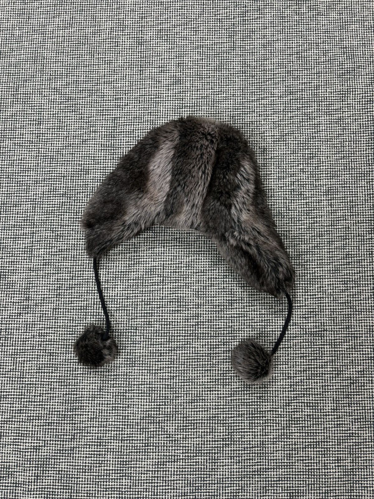 Japanese Brand Faux fur fuzzy ushanka hat y2k style Size ONE SIZE - 3 Thumbnail