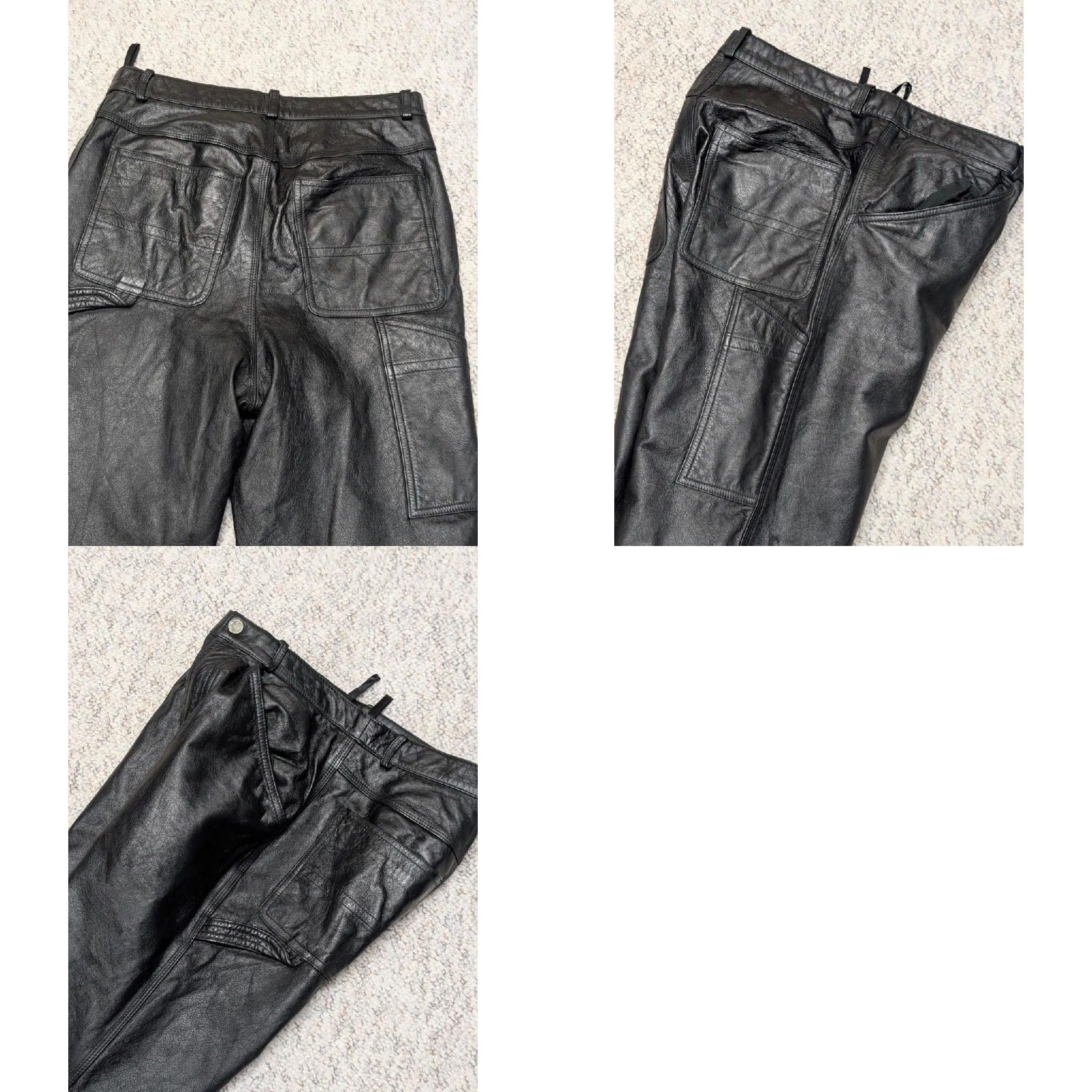 Vintage VINTAGE Wilsons Leather 30x32 Black Carpenter Pants Men XS? Size US 30 / EU 46 - 8 Thumbnail
