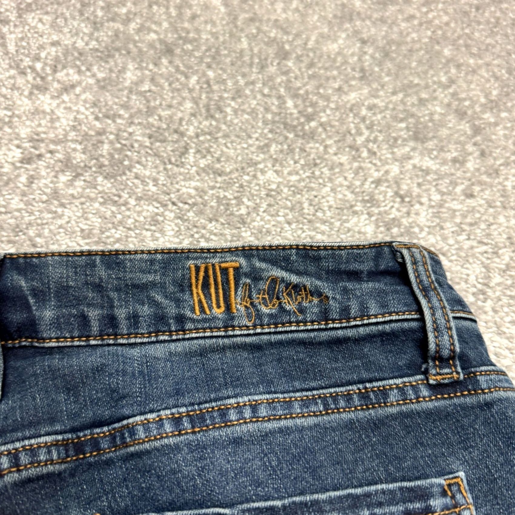 Vintage VINTAGE KUT from The Kloth Katy Jeans Women 6 Denim Blue Dark Wash Regular Stretch 5-Pocket Boyfriend Fit Womens Jeans Size 28" / US 6 / IT 42 - 6 Thumbnail