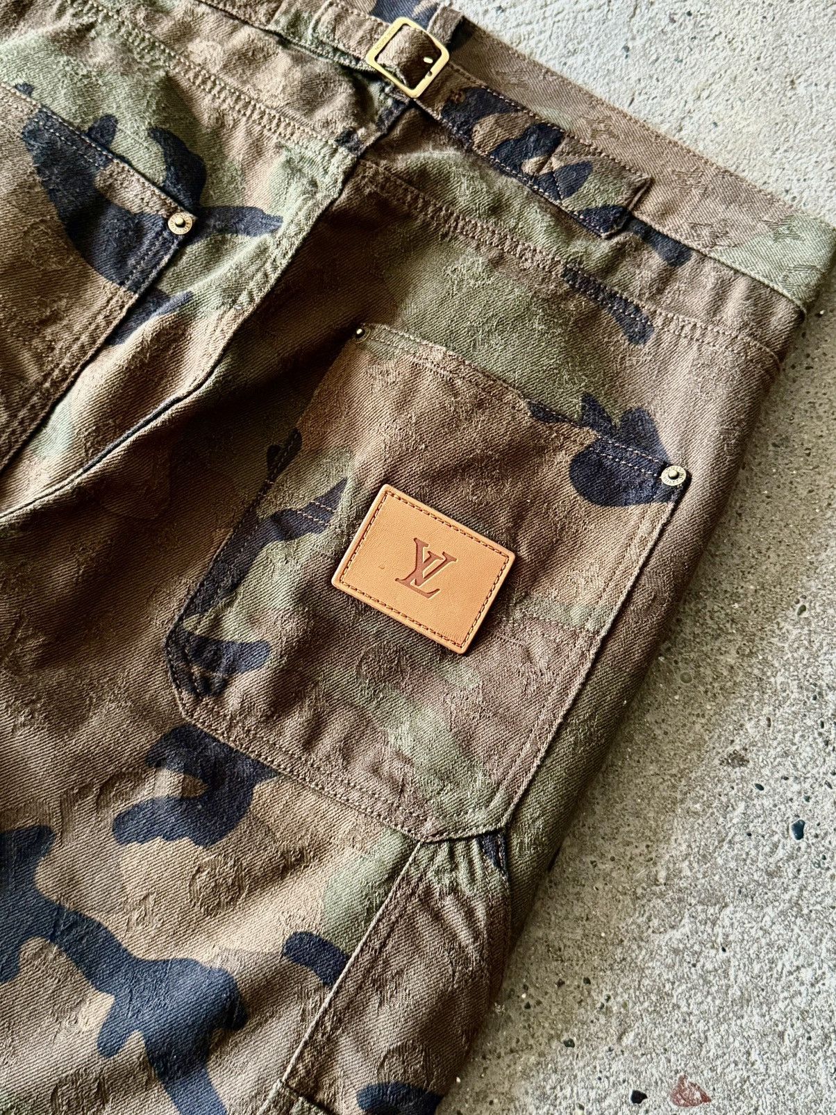 Louis Vuitton × Supreme Louis Vuitton - Supreme -SS16- Jacquard Camo Carpenter Jeans Size US 30 / EU 46 - 8 Thumbnail