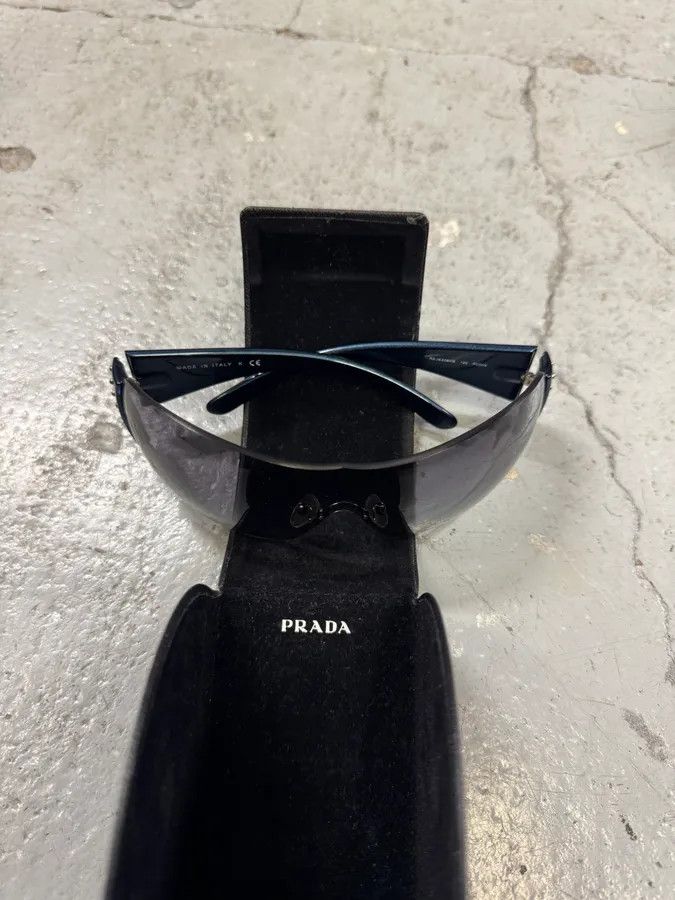 Prada 2000s Prada Blue Studded Sunglasses Size ONE SIZE - 6 Thumbnail