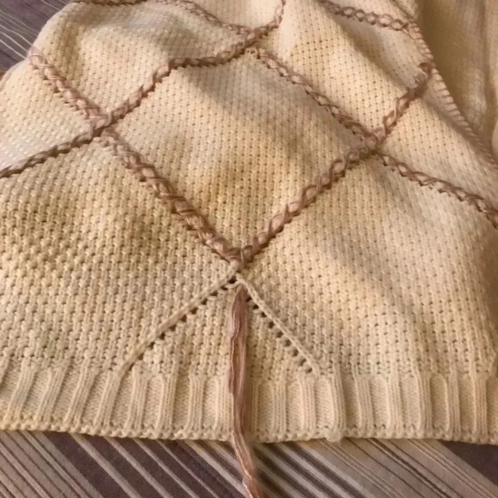 Other Knox Rose Knit Oversized Poncho Ivory Cream Size S / US 4 / IT 40 - 6 Thumbnail