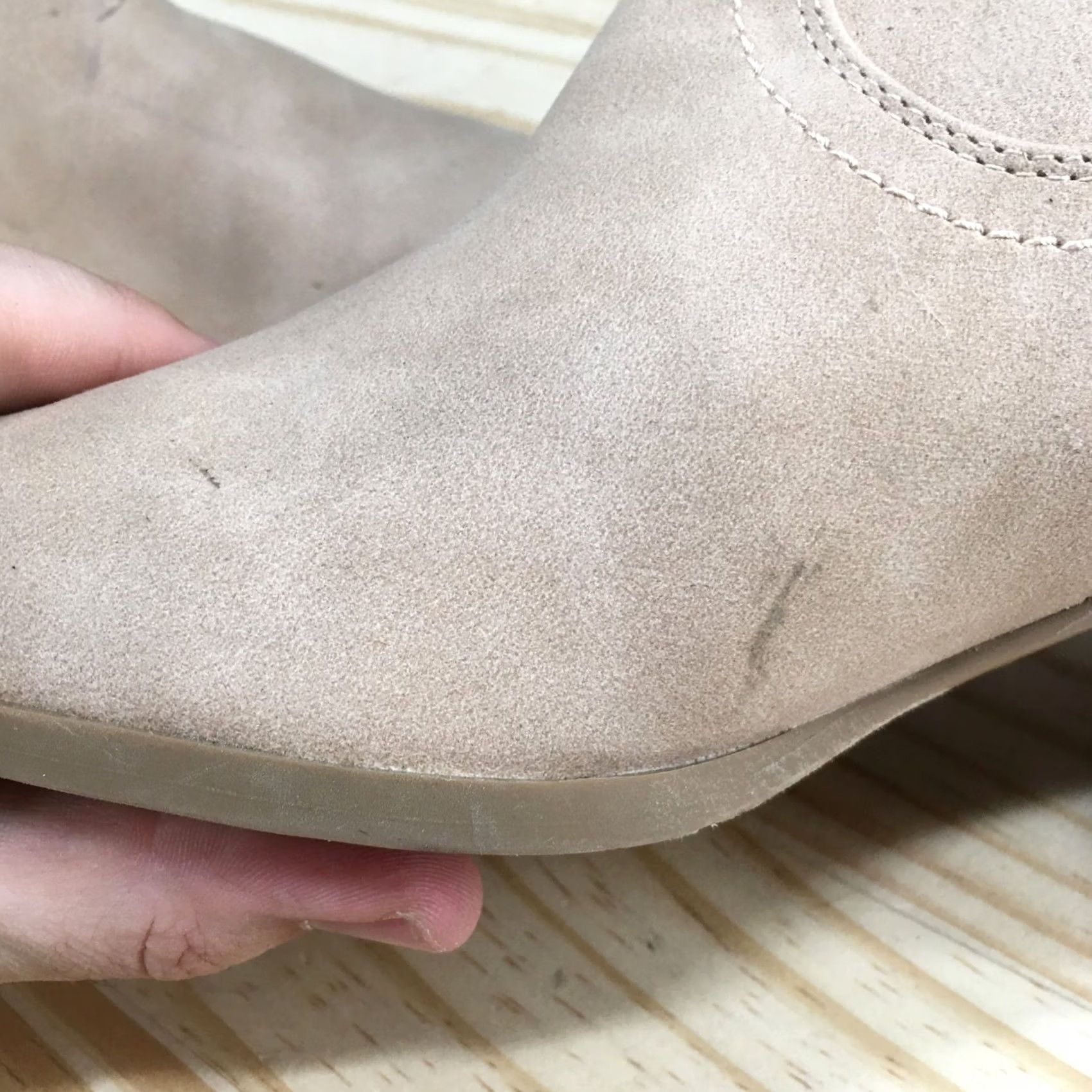 Dolce Vita DV Dolce Vita Perdue Boots Women 9 Tan Suede Side Zip Ankle Bootie Western Style Size US 9 / IT 39 - 7 Thumbnail