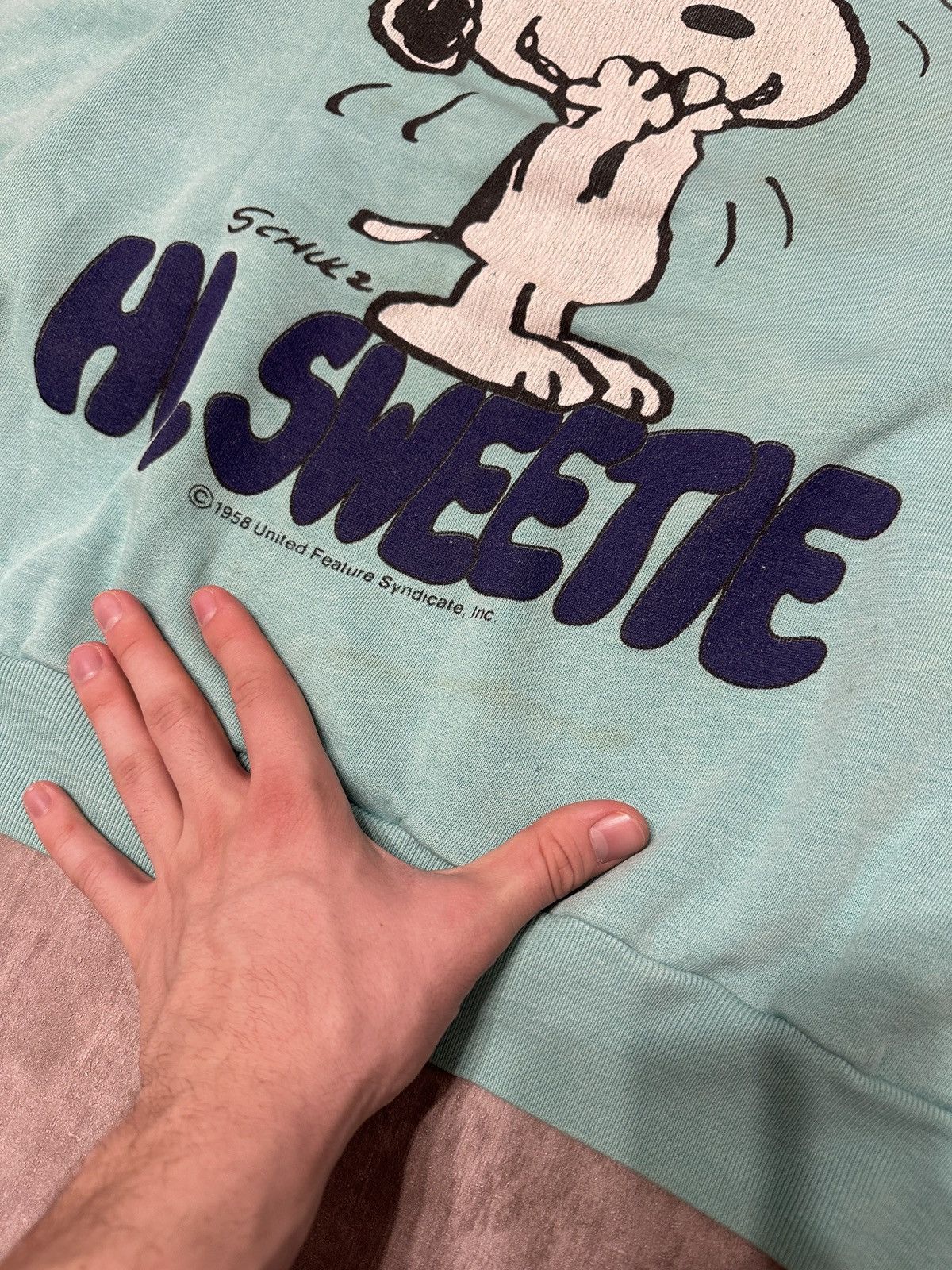 Vintage Vintage Snoopy 1958 Sweatshirt Size US L / EU 52-54 / 3 - 4 Thumbnail