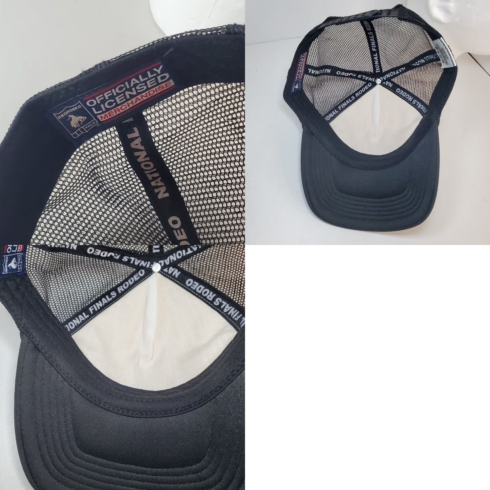 Vintage Mens Western Trucker Hat - Rodeo Championship Las Vegas Black Adjustable One Size Hat Size ONE SIZE - 8 Thumbnail