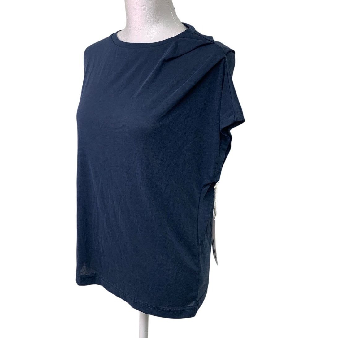 Worthington New Worthington Womens XS Blue Crew Neck Tee Shirt Top Size XS / US 0-2 / IT 36-38 - 1 Thumbnail