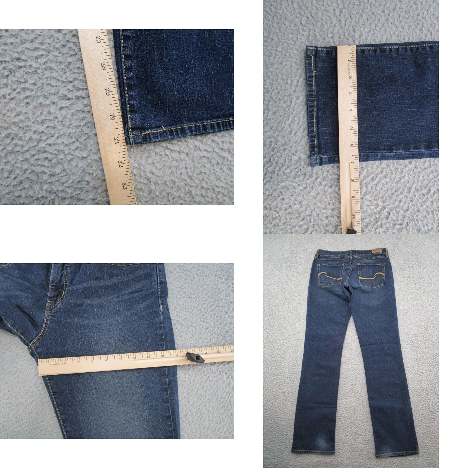 Levi's VINTAGE Levi's Modern Straight Blue Denim Jeans Women 8 Stretch Cotton Size 30" / US 8 / IT 44 - 8 Thumbnail