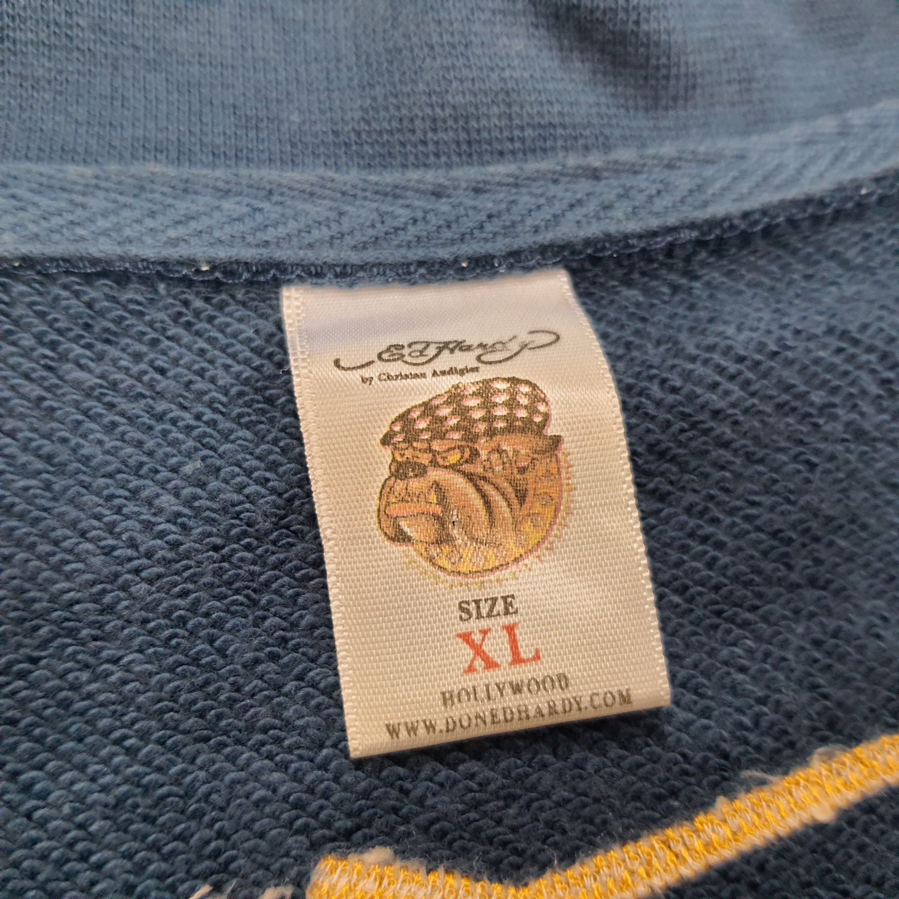 Christian Audigier Vintage Ed Hardy by Christian Audigier Zipper Sweatshirt Size US L / EU 52-54 / 3 - 7 Thumbnail