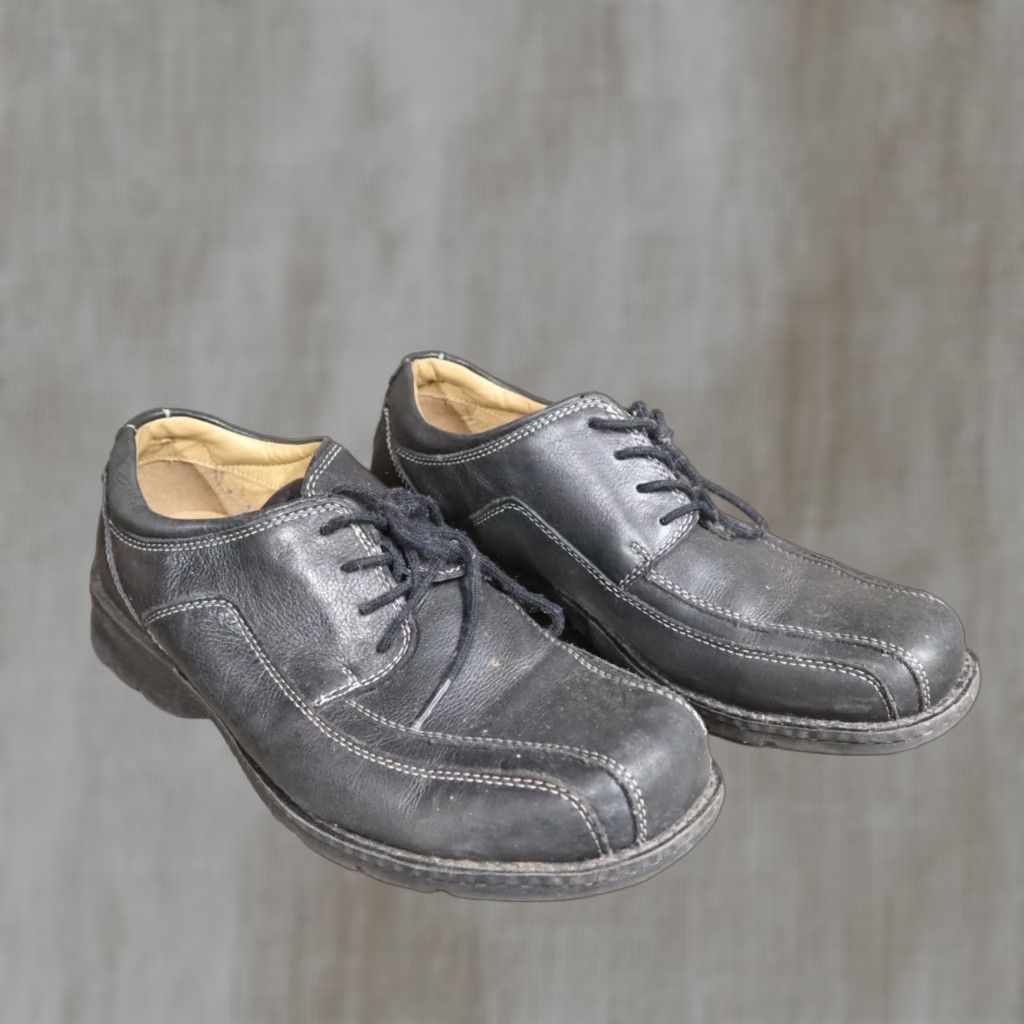 Dockers DOCKERS Oxford Shoes Trustee Black Leather Casual Mens 9M Size US M / EU 48-50 / 2 - 1 Thumbnail