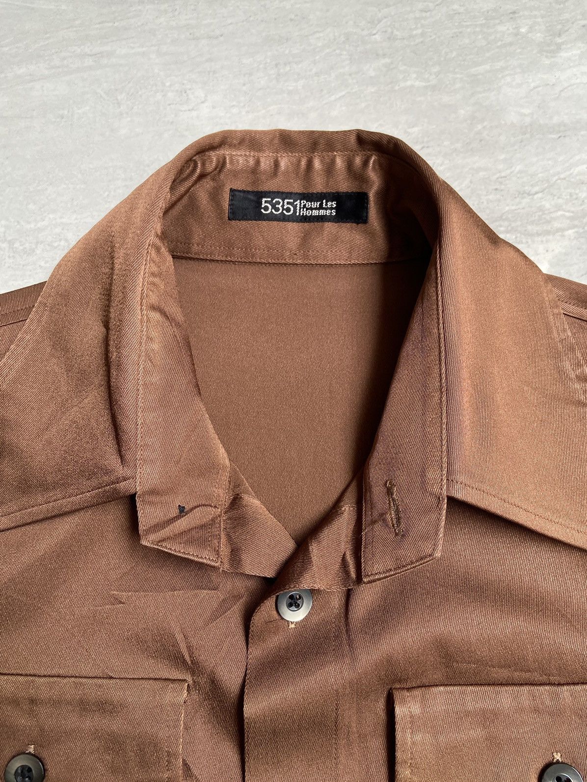 5351 POUR LES HOMMES 5351 Pour Les Hommes Brown Shirt Size US S / EU 44-46 / 1 - 10 Thumbnail