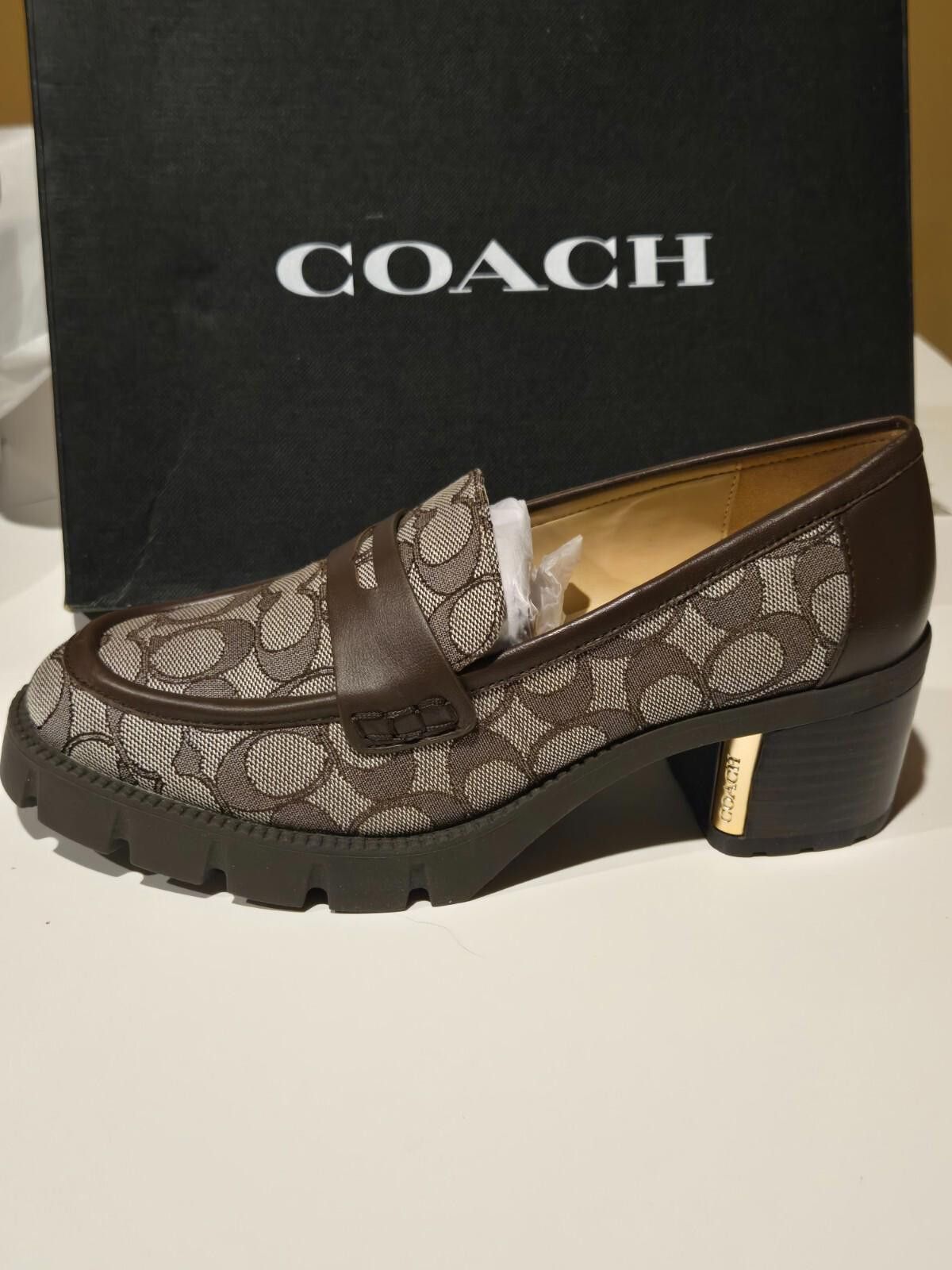 Coach Womens Coach Cora Loafer Signature Logo Jacquard 8.5 B NEW Size US 8.5 / IT 38.5 - 7 Thumbnail