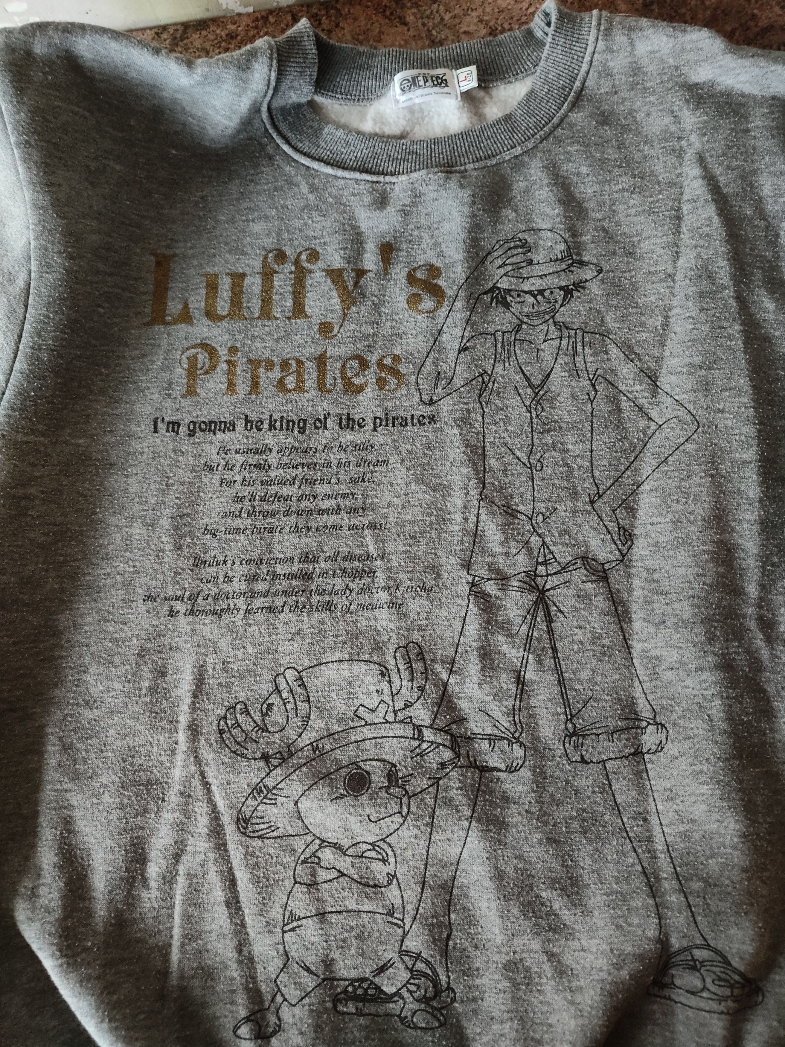 Anime Vintage One Piece sweater crewneck y2k Size US S / EU 44-46 / 1 - 6 Thumbnail