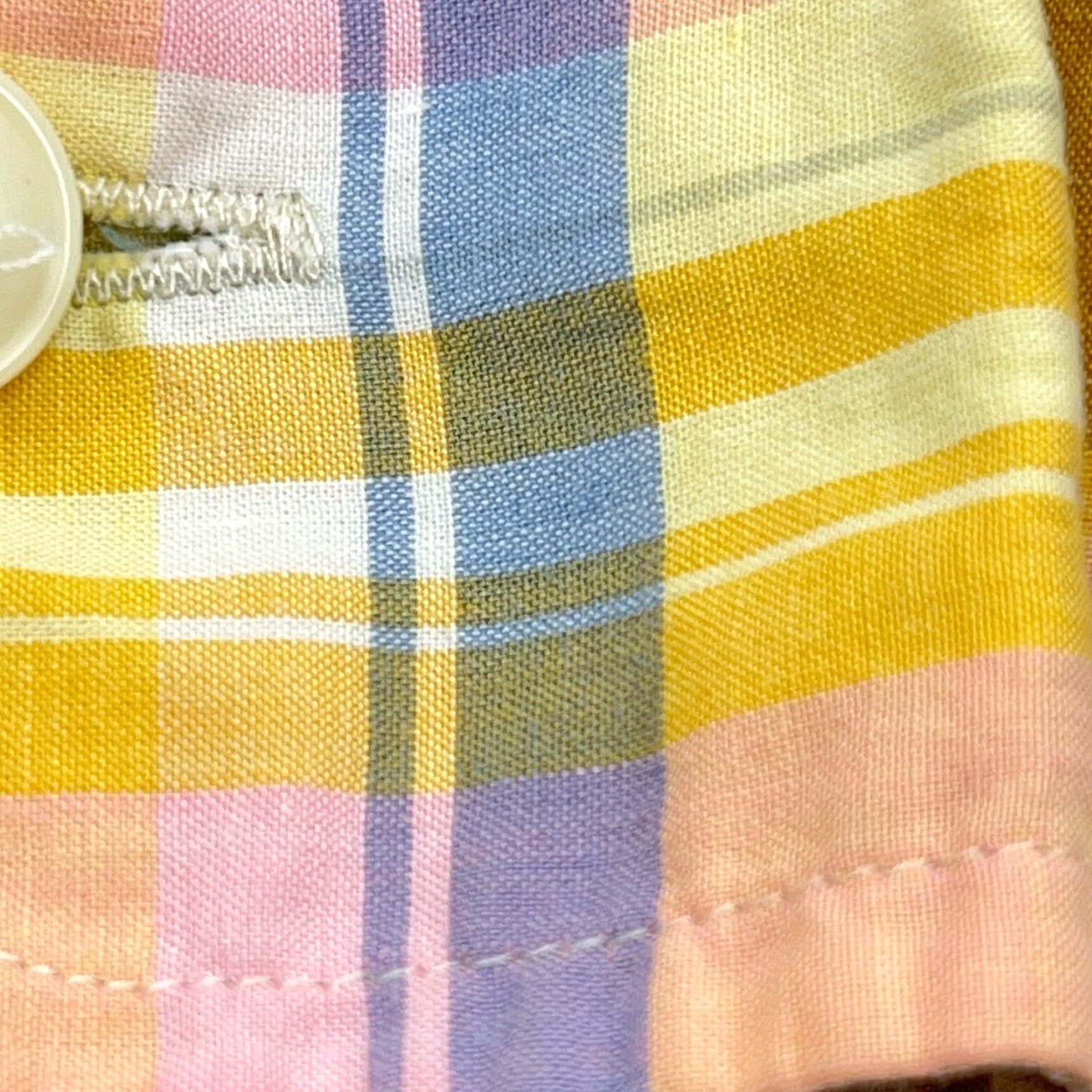Polo Ralph Lauren VINTAGE Polo Ralph Lauren Button-Up Shirt Men Medium Yellow Tartan 90s Casual Size US M / EU 48-50 / 2 - 6 Thumbnail